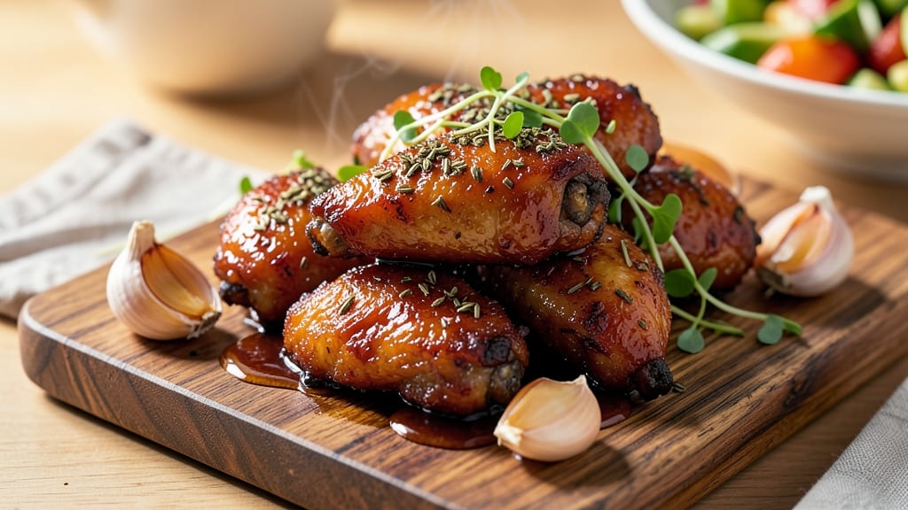 Baked Honey Barbecue Chicken Wings Recipe: Sticky-Sweet Glaze With Crispy Edges