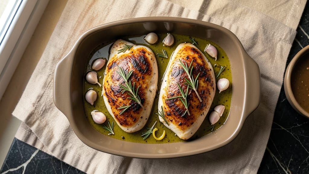 Baked Rosemary Chicken Breast Recipe: Fragrant Herb Crust With Foil-Sealed Tenderness