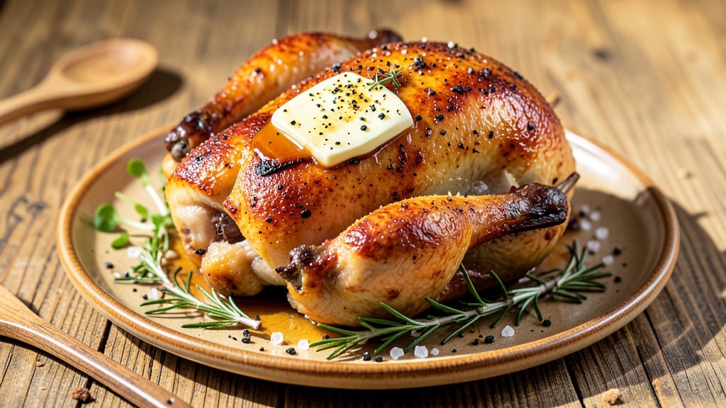 5-Star Roasted Chicken Recipe: Buttery Golden Crust and Juicy Centers