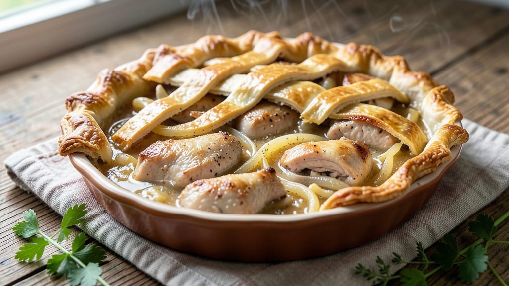 Amazing Chicken Pot Pie Recipe: Flaky Pastry Cradles Herbed Dumplings