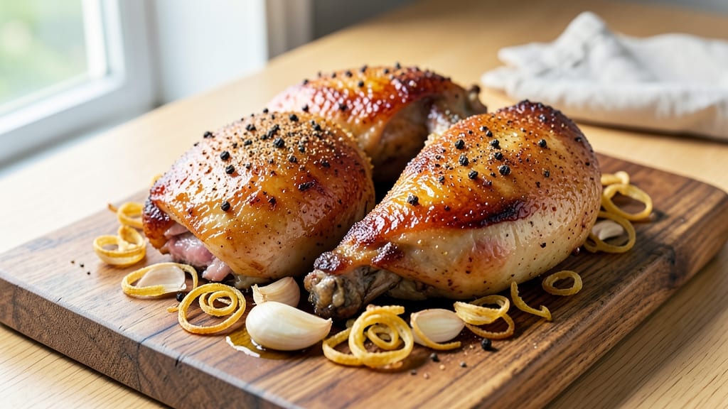Air Fried Bone-In Chicken Thighs Recipe: Crispy Skin, Juicy Meat in 25 Minutes