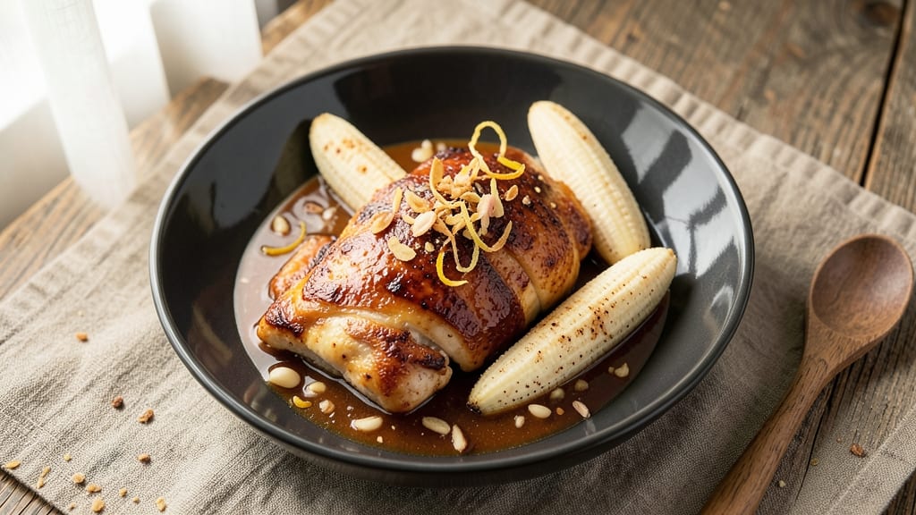Baked Banana Chicken Recipe: Sweet Caramelized Crust Meets Juicy Centers