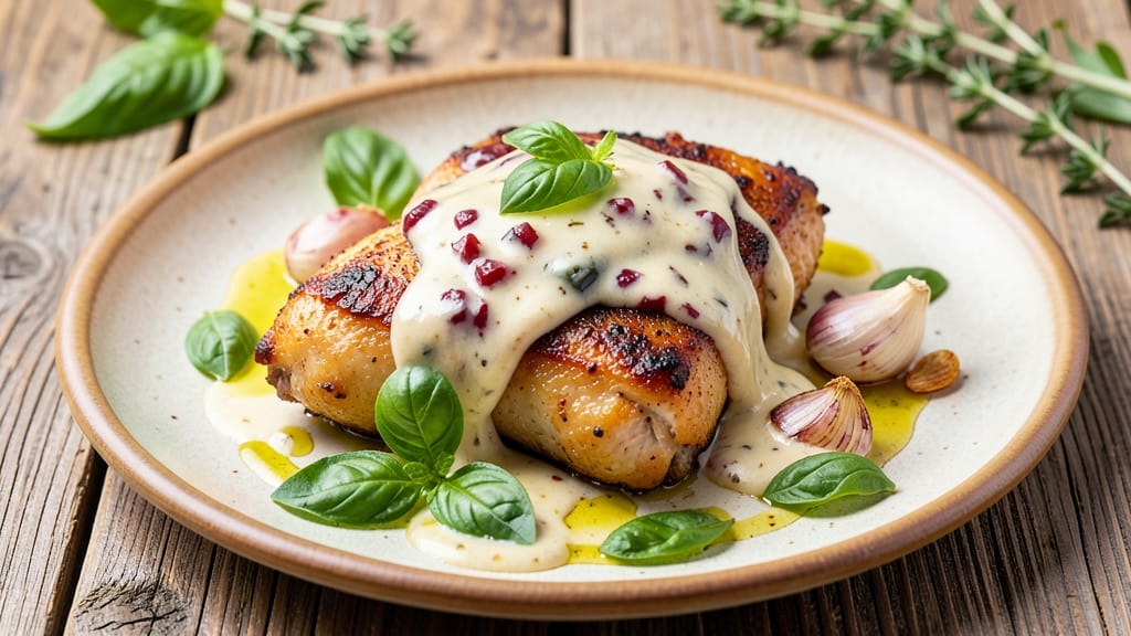 Basil Chicken Instant Pot Recipe: Herby Tomato Cream Velocity Dinner