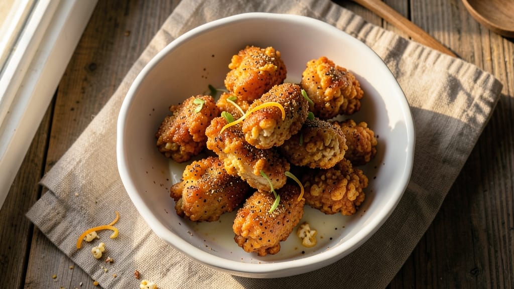 Air Fried Popcorn Chicken Recipe: Za'atar Crust Meets Foil-Sealed Juiciness