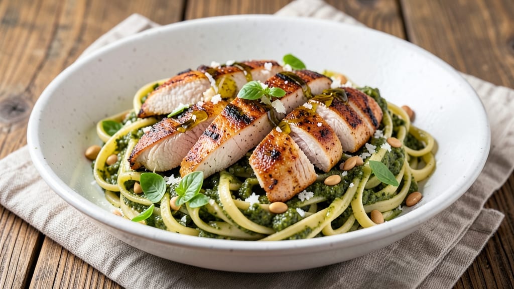Baked Chicken Pesto Pasta Recipe: One-Pan Creaminess With Herbed Crust