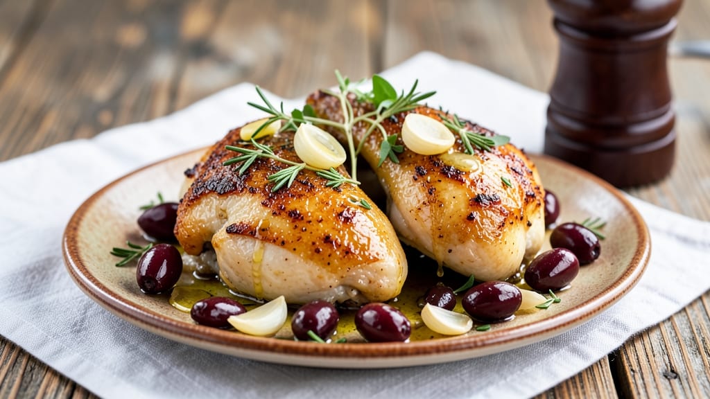 Baked Chicken With Olives Recipe: Mediterranean Bake with Briny Depth