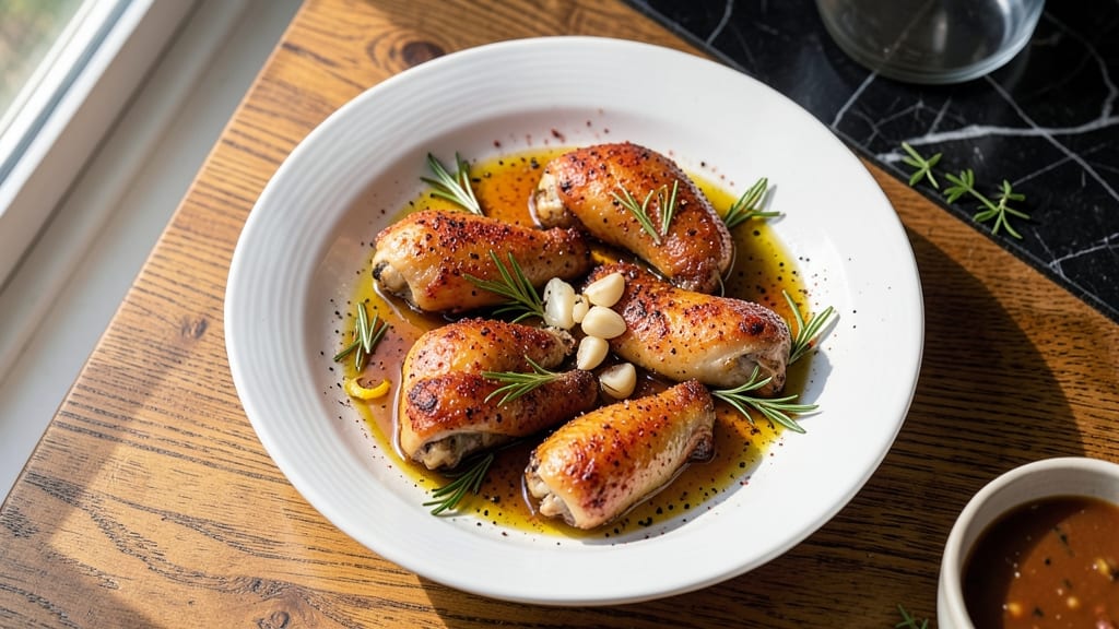 Baked Chicken Wings Marinade Recipe: Smoky Garlic-Herb Infusion for Crispy Skin