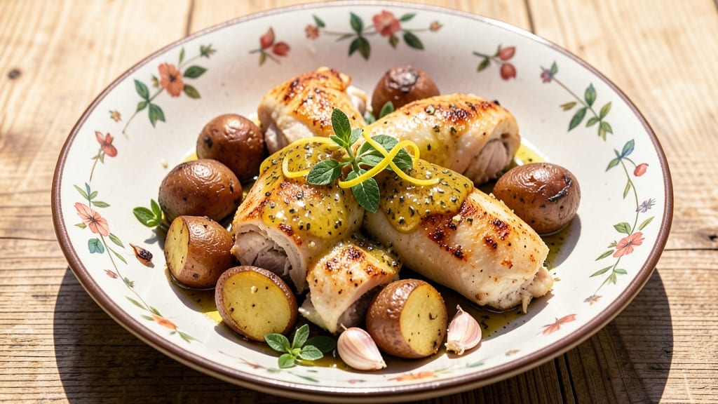 Authentic Greek Lemon Chicken and Potatoes Recipe: Bright Citrus Crisp With Foil-Sealed Tender Meat