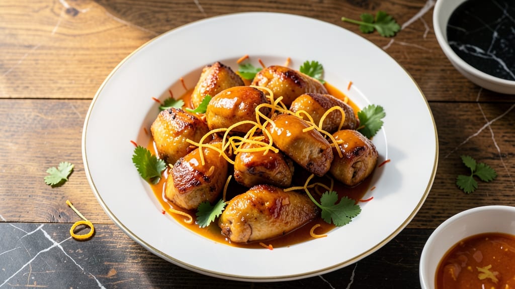 Baked Chinese Orange Chicken Recipe: Honey-Soy Glaze Caramelizes to Sticky Perfection