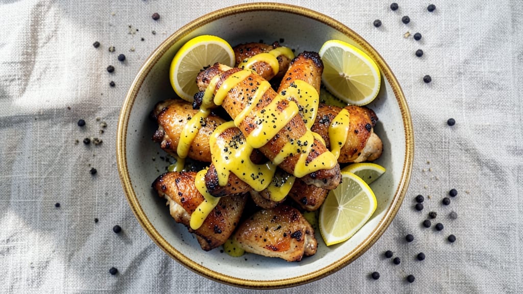 Air Fry Lemon Pepper Chicken Wings Recipe: Crispy Crunch with Zesty Kick in 15 Minutes