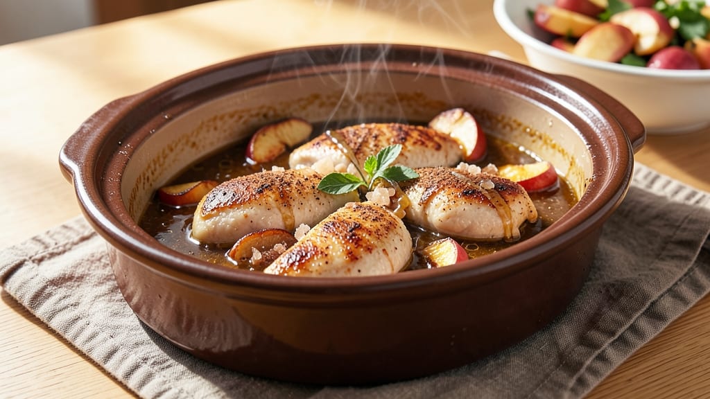 Autumn Chicken Slow Cooker Recipe: Spiced Apple-Cider Glaze That Caramelizes