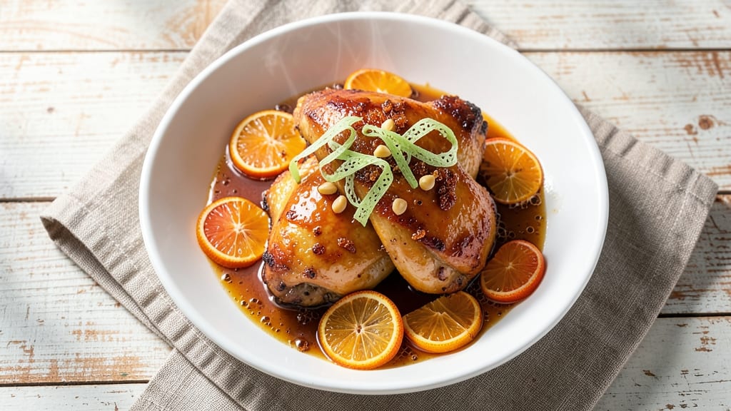 Baked Orange Chicken Thighs Recipe: Honey-Glazed Crispy Skin and Zesty Juice Lock