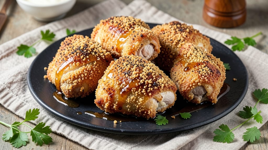 Baked Fried Chicken Recipe with Bread Crumbs: Double-Crusted Crunch Without Deep Frying