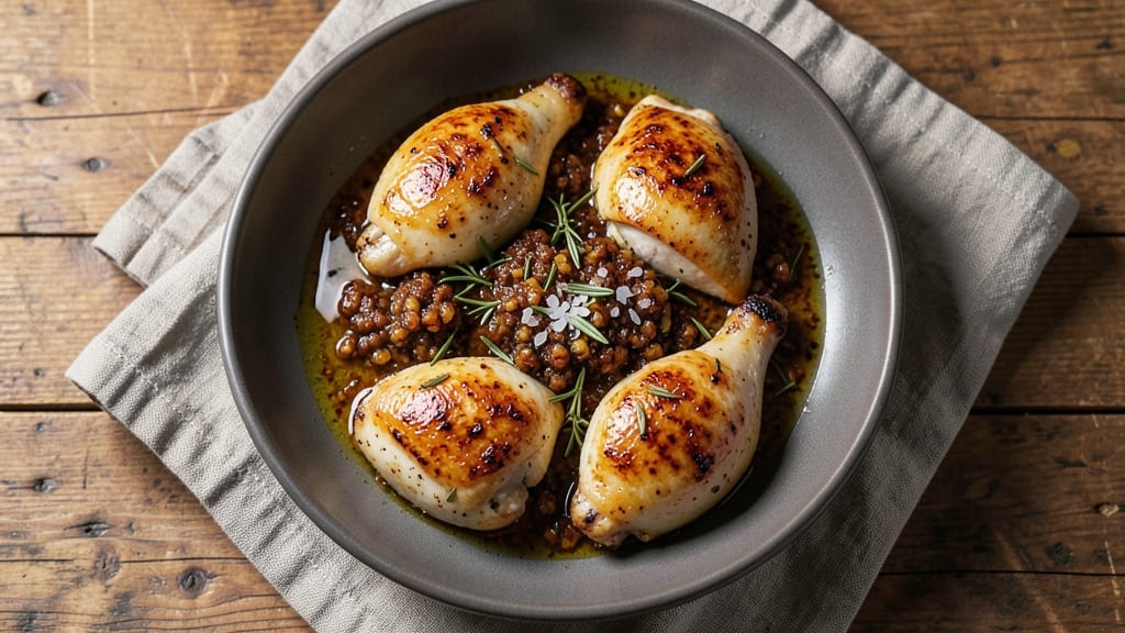 Bobby Flay's Chicken Thigh Recipe: Smoky Garlic Crust With Juicy Heat Inside