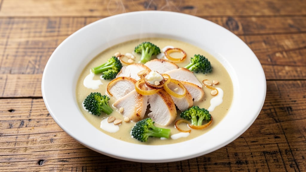 Campbell's Cream of Broccoli Soup and Chicken Recipe: Velvety Broth With Hidden Chicken Shreds