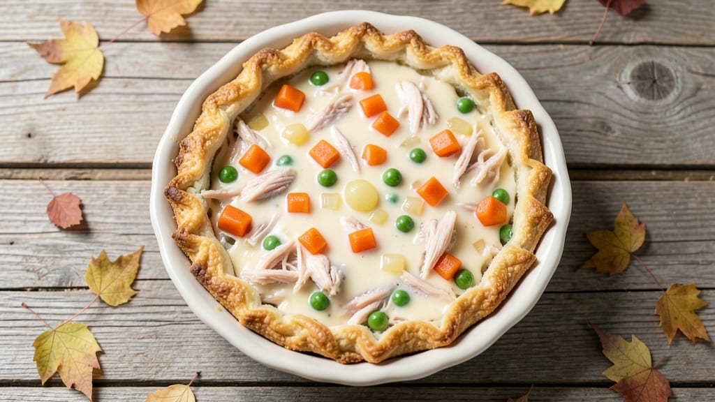 Campbell's Cream of Chicken Chicken Pot Pie Recipe: Homestyle Crust Encasing Silky Filling