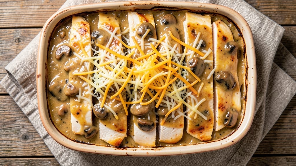 Campbell's Cream of Mushroom Chicken Casserole Recipe: Cheesy, Creamy Layers That Bake to Golden Bliss