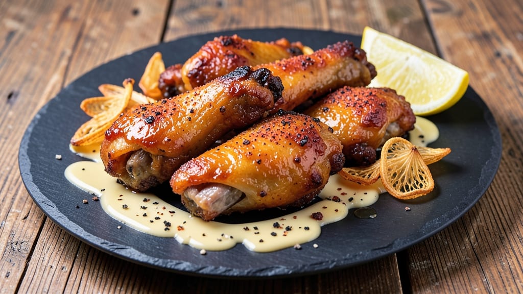 Chicken Wings Recipe: Smoky Garlic Butter Wings With Sticky Glaze