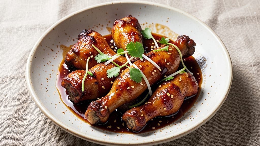 Chinese Chicken Drumsticks Recipe: Five-Spice Glazed Crunch