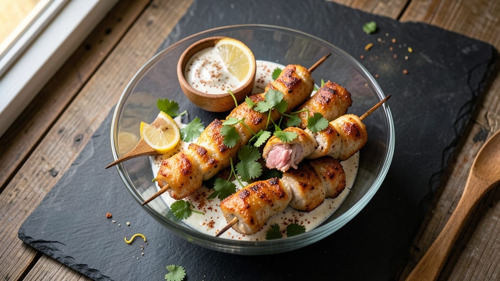 Air Fried Chicken Skewers Recipe: Skewered Crunch With Foil-Sealed Juiciness