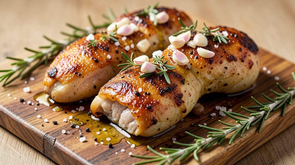 Baked Garlic Chicken Thighs Recipe: Foolproof Crispy Skin and Fragrant Garlic Infusion