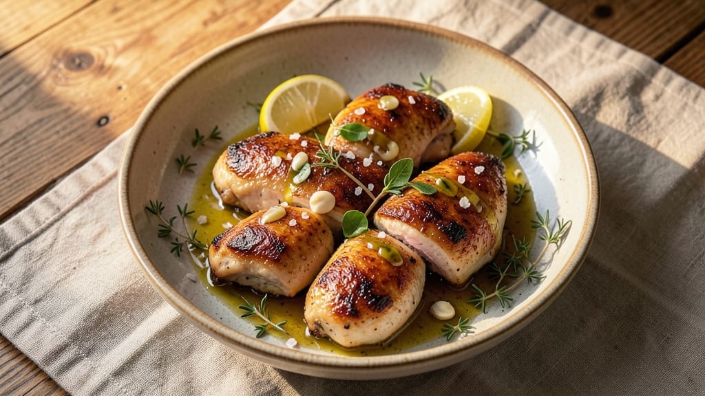 Baked Grecian Chicken Recipe: Herbed Lemon Crust with Foil-Packed Tenderness
