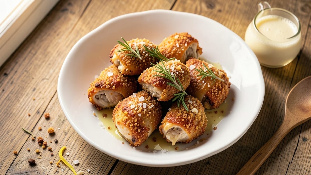 Air Fryer Fried Chicken Recipe with Bread Crumbs: Crispy Golden Crust and Juicy Foil-Sealed Centers