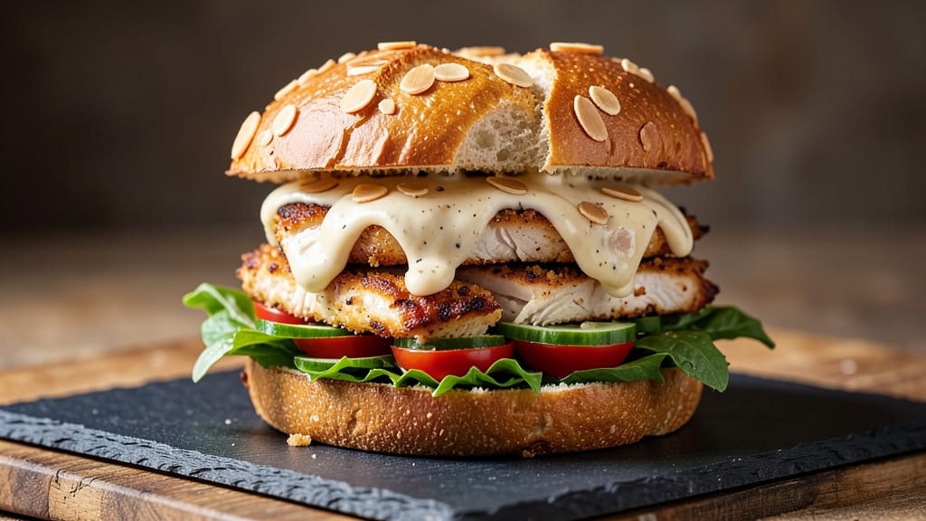 Almond Chicken Salad Sandwich Recipe: Crunchy Nut Topping Meets Juicy Layers