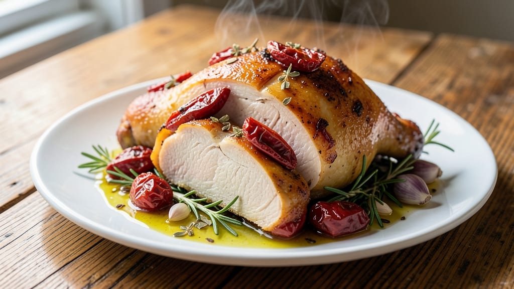 Baked Chicken With Sun-Dried Tomatoes Recipe: Umami-Packed Mediterranean Crisp