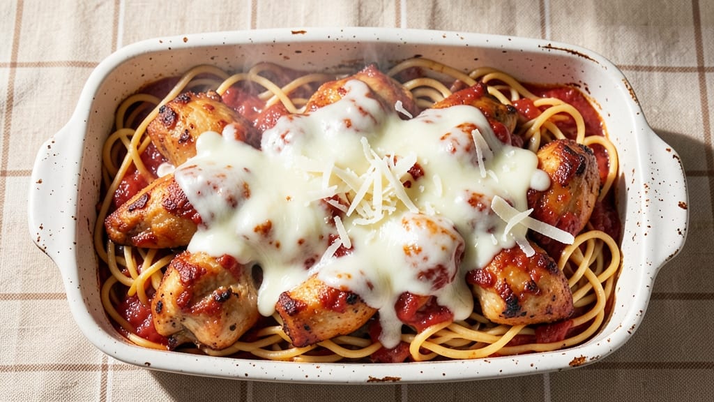 Grandma's Spaghetti Chicken Casserole Recipe: One-Pan Nostalgia With Crispy Top
