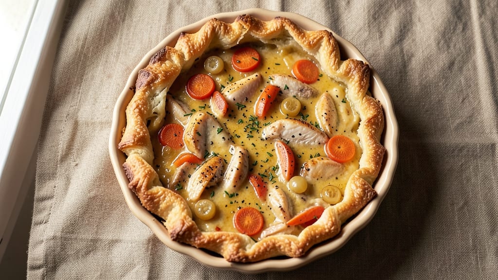 Mrs Budd's Chicken Pot Pie Copycat Recipe: Golden Crust Over Creamy, Celery-Packed Filling