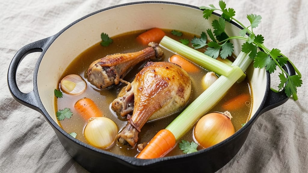 Old Fashioned Chicken Broth Recipe: Homestyle Richness in One Pot