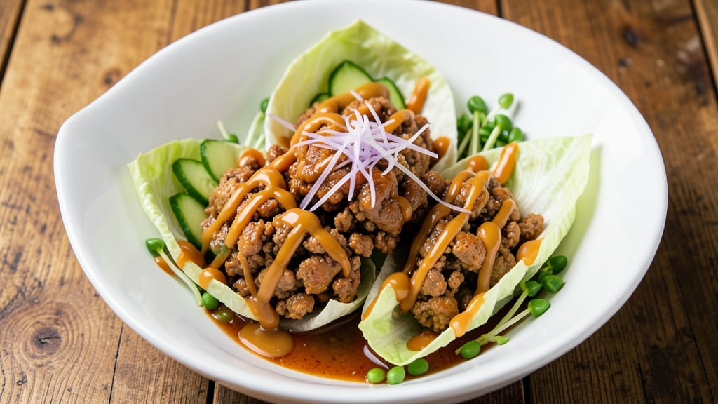Pf Chang's Chicken Lettuce Wraps Copycat Recipe: Crispy Celery and Peanut Sauce Harmony